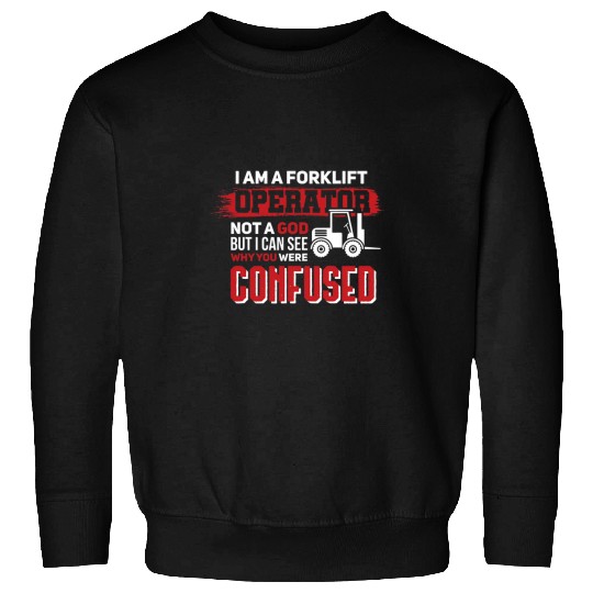 Forklift Operator God Coworker Colleague Work Sweatshirts