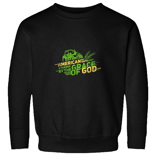Tractor driving American Proud Farmer Agriculture Farm Harvest Tractor 1 Sweatshirts