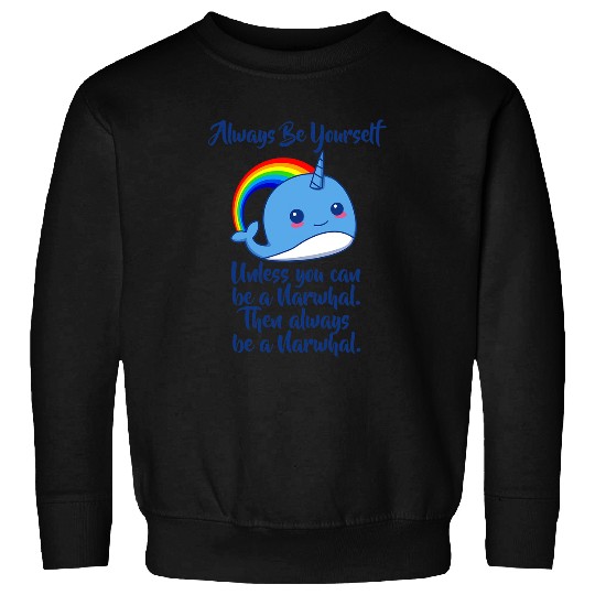 Narwhal Unicorns Whales Rainbow Kawaii Sweatshirts