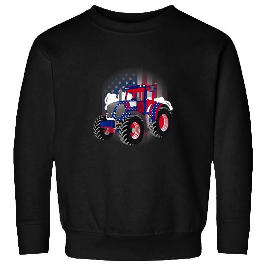 Tractor driving 4th of July tractor pulling or tractor pulling Sweatshirts