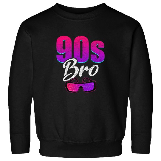 90s Bro Music Sunglasses 1990s Generation Retro Nineties Sweatshirts