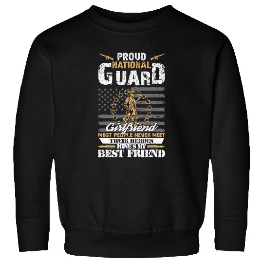 Proud armys National Guard Girlfriend Flag U S Military 33 Sweatshirts