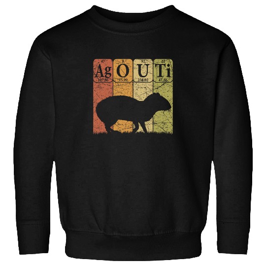 Agouti Periodic Table Elements Agouti Lover Retro Rodent Sweatshirts