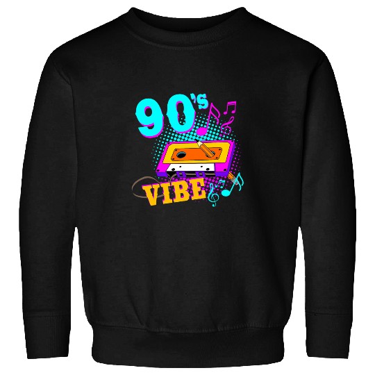 Cassette Tape 90s Vibe Retro 70s 80s Music Lover Sweatshirts