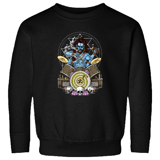 Namaste Yoga Shiva Hindu God Drummer Hinduism Deity Zen Yoga Spiritual Meditation Sweatshirts