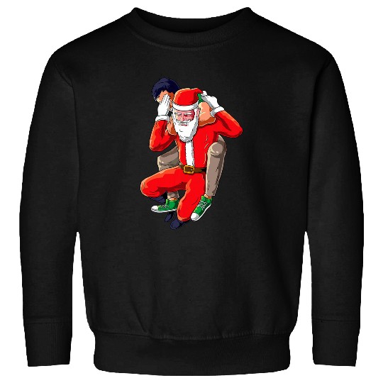 Funny Jiu Jitsu Christmas BJJ Santa Claus Jiujitsu xmass Joke 3 Sweatshirts