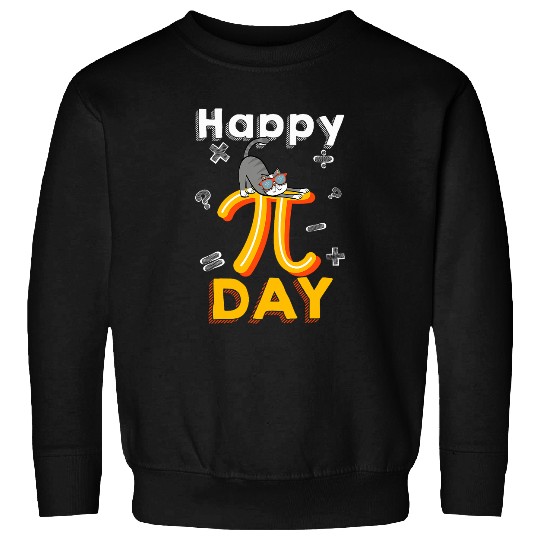 Funny Happy Pi Day Cat Kitten On 314 Pi Symbol Math Geek Sweatshirts