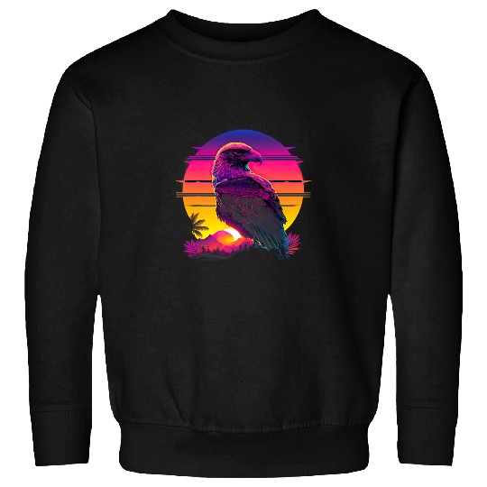 Retro Aesthetic Hawk 1 Sweatshirts
