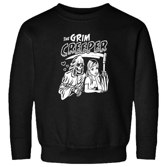 Skeletons Skulls The Grim Creeper Creepy Cute Dark Humor Bartender Skull Sweatshirts