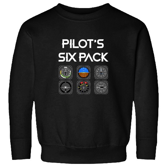 Pilots Six Pack Funny Pilot Aviation Flying Sweatshirts