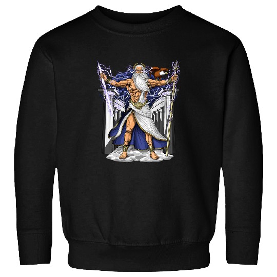 Greek God Zeus Ancient Greek Mythology Greece History Myths Sweatshirts