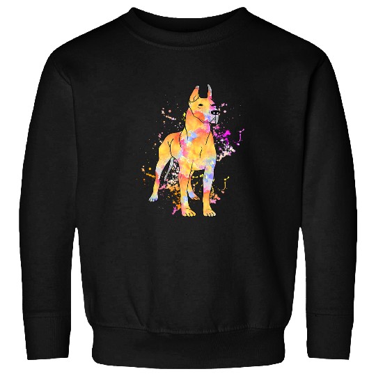 Dog Great Dane Splash Art Great Dane Cute Paw Pet Gift Men Women Dog Lovers Sweatshirts