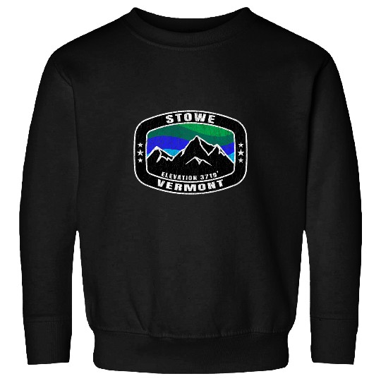 Skiing Ski Stowe Vermont T Distressed Skiing Tee Ski Snowboarding Sweatshirts