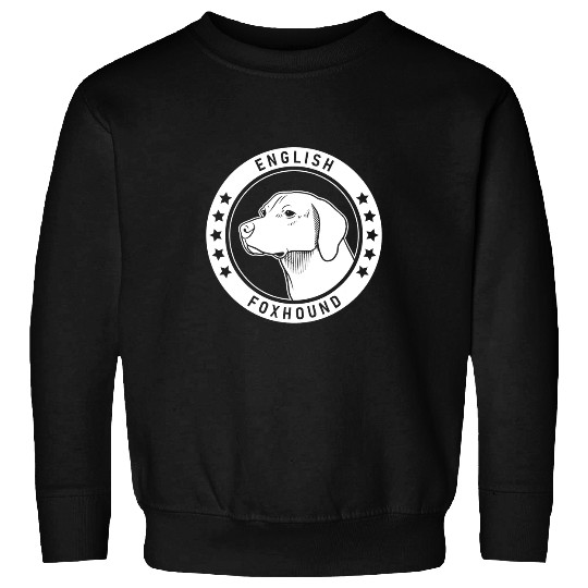 English Foxhound Dog Portrait 3 Sweatshirts