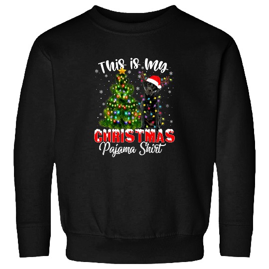 Labrador Lab Dog This is my Christmas Pajama Funny Black Lab Labrador Sweatshirts