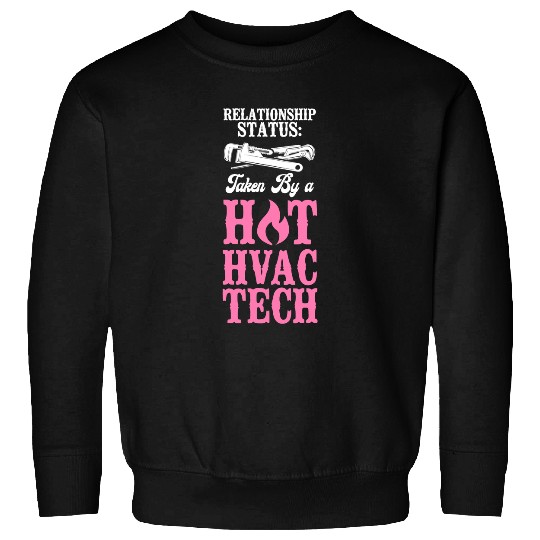 HVAC Technician Tech Girlfriend Wife vintages Relationship Sweatshirts