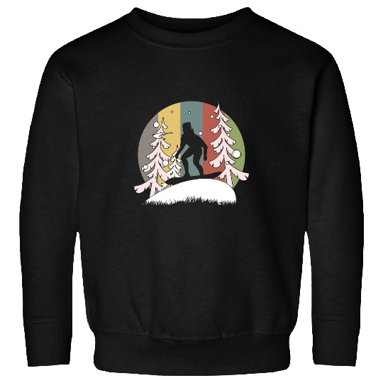 Skiing Ski vintages pine graphic tee snowboarding retro snowboard Sweatshirts