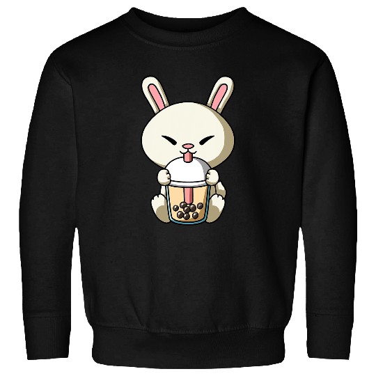 Rabbits Year of the Rabbit Chinese New Year Boba Tea Bubble Tea Sweatshirts