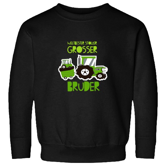 Tractor driving Boys Big Brother Tractor Gift for Birth Sweatshirts