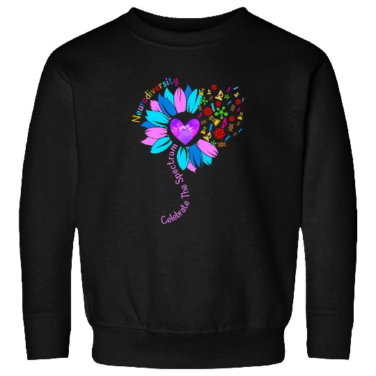 Autism Embrace Neurodiversity Autism Awareness ASD ADHD Neurodiverse Sweatshirts