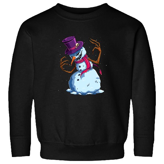 Scary Snowman Creepy Christmas Evil Krampus Monster xmass 2 Sweatshirts
