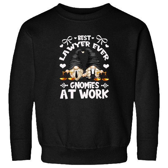 bests Lawyer Couple Ever For Women With Funny Garden Gnomes Sweatshirts