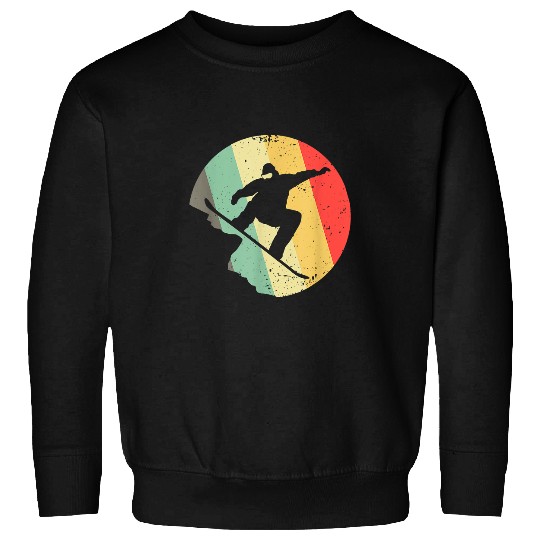 Skiing Ski Funny Snowboarding Art For Men Women Snowboarder Snowboard 8 Sweatshirts