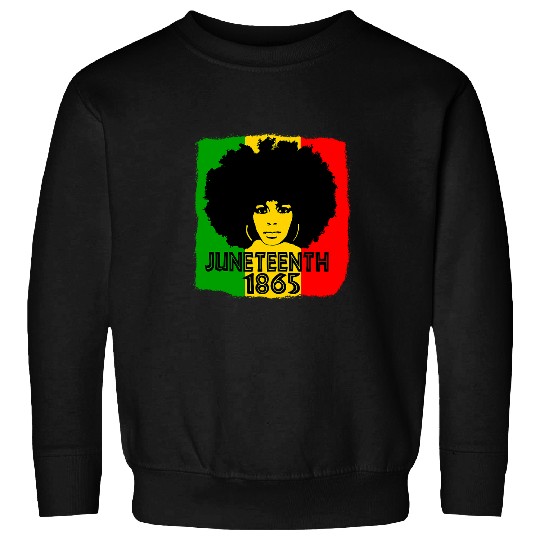 Afro Diva Juneteenth Freeish since 1865 Sweatshirts