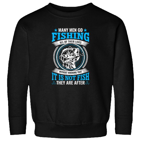 Fishing Outfit Men Papa Fathers Day Fishing Dad Matching Big Fish Fisher Sweatshirts