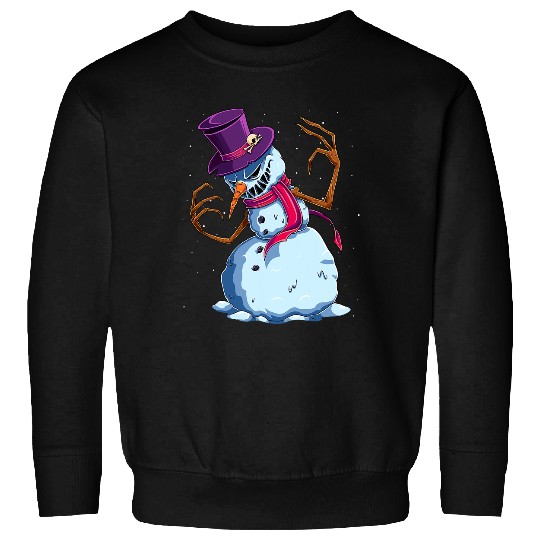 Scary Snowman Creepy Christmas Evil Krampus Monster Xmas Sweatshirts
