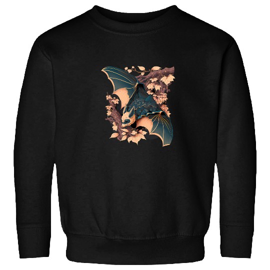 Surrealism Japanese Painting Bat 1 Sweatshirts