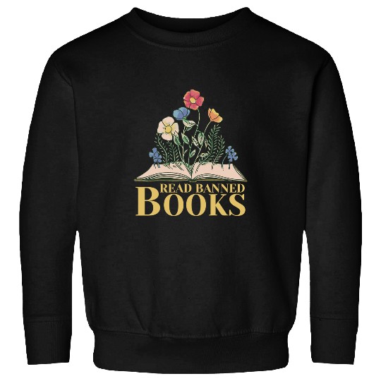 Reading Book Read Banned Books Reader Sweatshirts