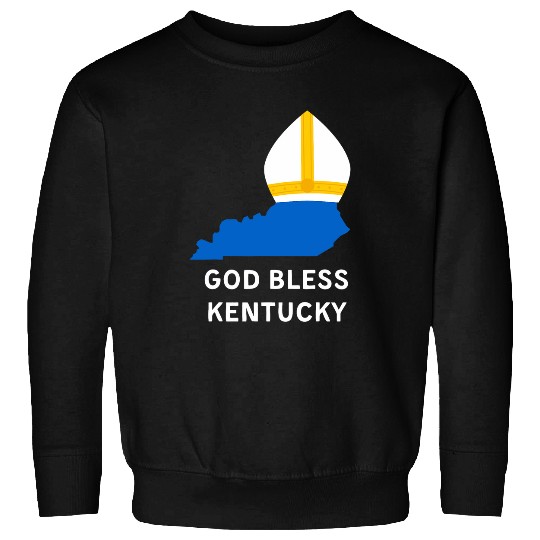 State of Kentucky with Pope Hat 1 Sweatshirts