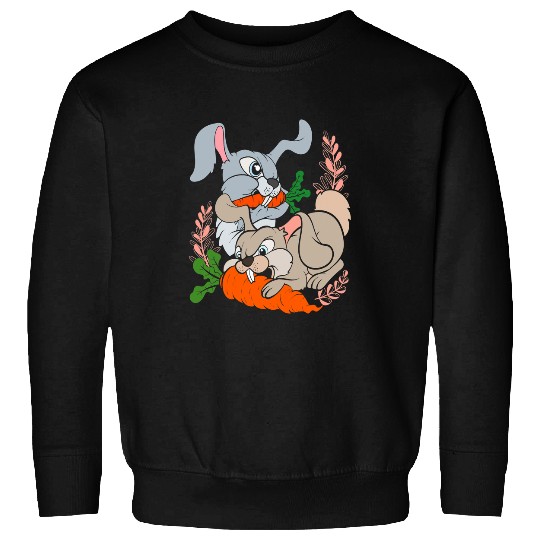 Rabbits Cute Rabbits Carrot Funny Pet Animal Lover Bunny Sweatshirts