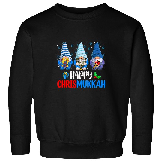 Happy Chrismukkah Gnomes Merry Christmas And Happy Hanukkah193 Sweatshirts