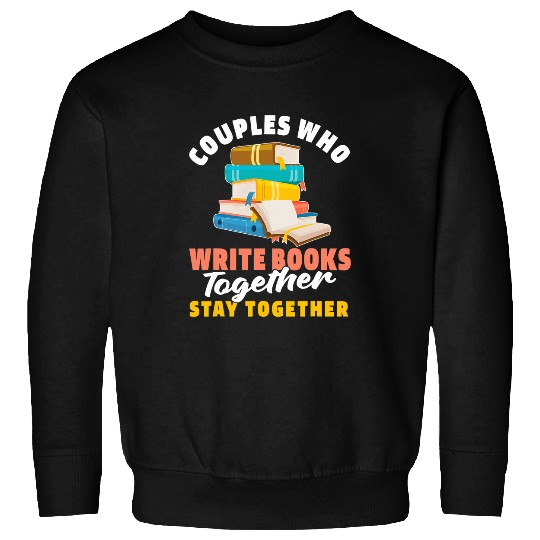 Reading Book Writer Couple Poetry Book Novelist Author Reader Sweatshirts
