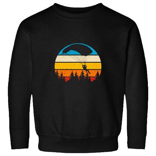 Skydiving Gift Parachuting Skydiver vintages Skydiving Gift Retro Sweatshirts