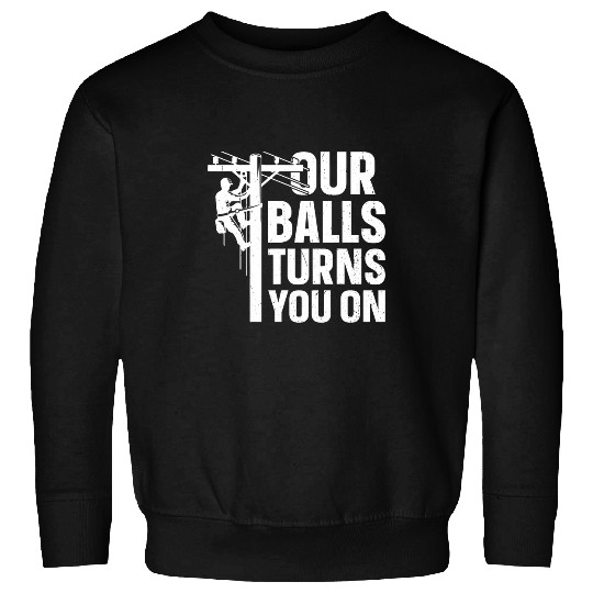 Funny Electric Cable Lineman Sweatshirts