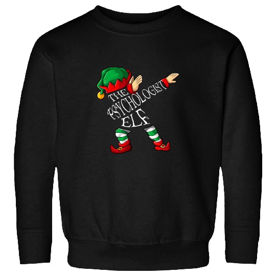 Dabbings Psychologist Elf Christmas Sweatshirts