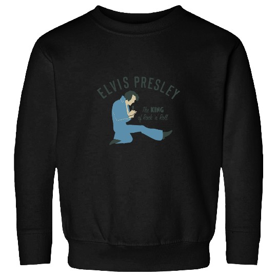 Elvis Presley Official Elvis King Illustration Sweatshirts