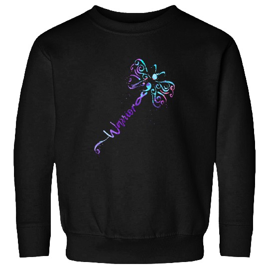 Dragonfly Fan Warrior Semicolon suicides Prevention Awareness Sweatshirts