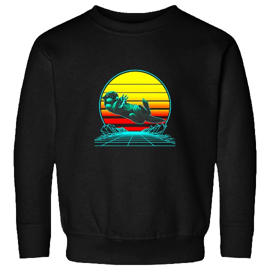 Otters vintages Sea Otter Vaporwave Sweatshirts