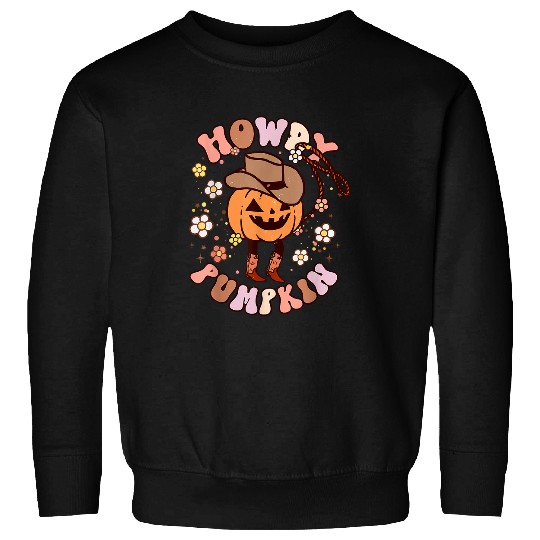 Retro Howdy Pumpkin Western Halloween Country Pumpkins 65 Sweatshirts