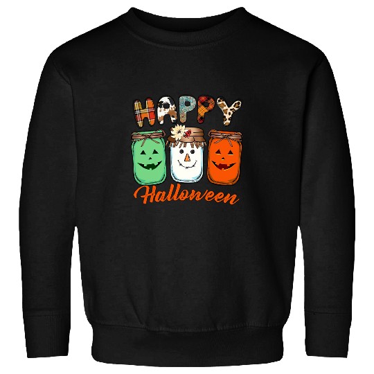 Happy Halloween Western Jars Jack O Lantern Pumpkin Funny 156 Sweatshirts