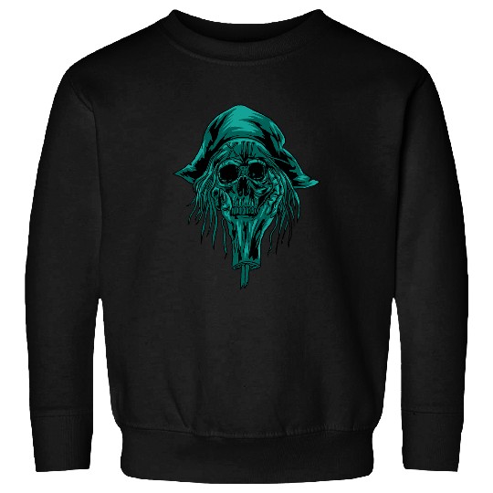 Skeletons Skulls Pirate Skull Sea Thief Buccaneer Cool Sailor Man Gift Idea 1 Skull Sweatshirts