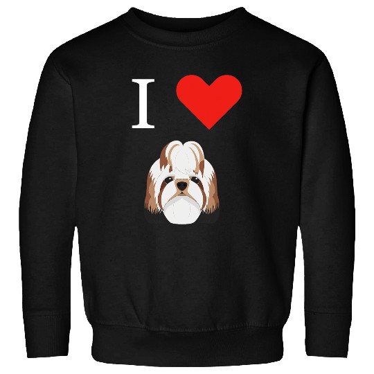 I Love My Shih tzu Dog 2 2 Sweatshirts