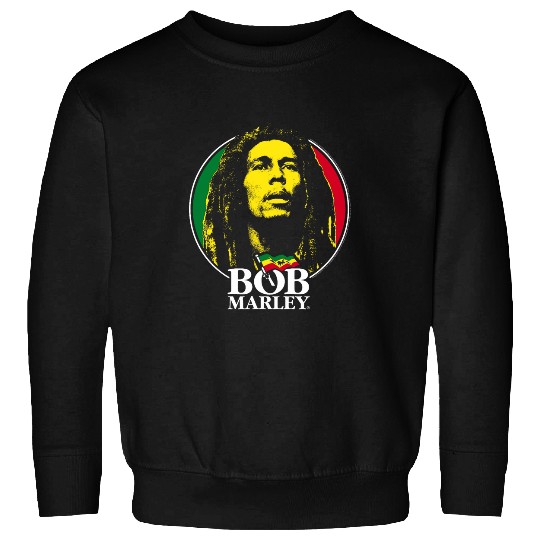 Bob Marley Logo Badge Reggae Music by Rock Off Sweatshirts
