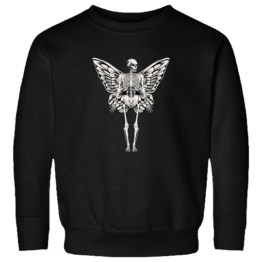 Fairycore Aesthetic Skeletons Butterfly Gothic Fairy Grunge Sweatshirts