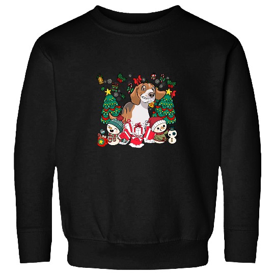 English Foxhound Funny Christmas Dog Sweatshirts