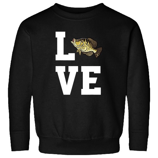 Fishing Love Crappie Fishing Outfit Freshwater Pan Fish Fisher Sweatshirts